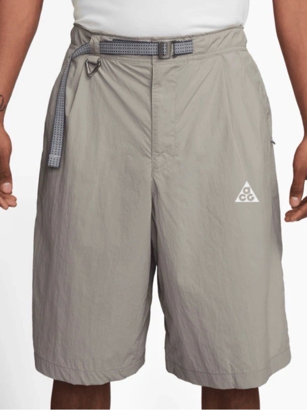 NWT NIKE ACG "ORB WEAVER" UV REPEL OVERSIZED SHORTS GREY HJ2887-009 SZ MEDIUM